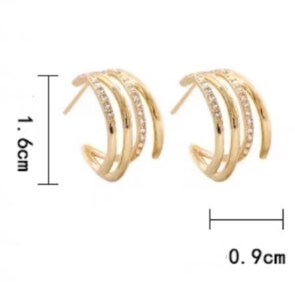 - 18K GP Hoops - Picture 9 of 10